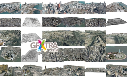 3D Citys & landscape with textures MAX2010 3D Citys & landscape with textures MAX2010