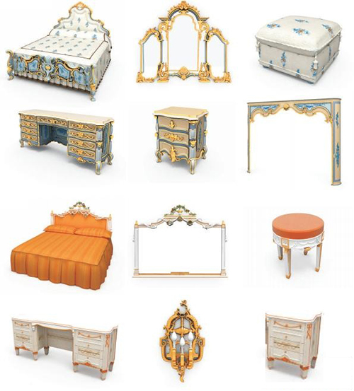 3D Models Collection Classic Furniture