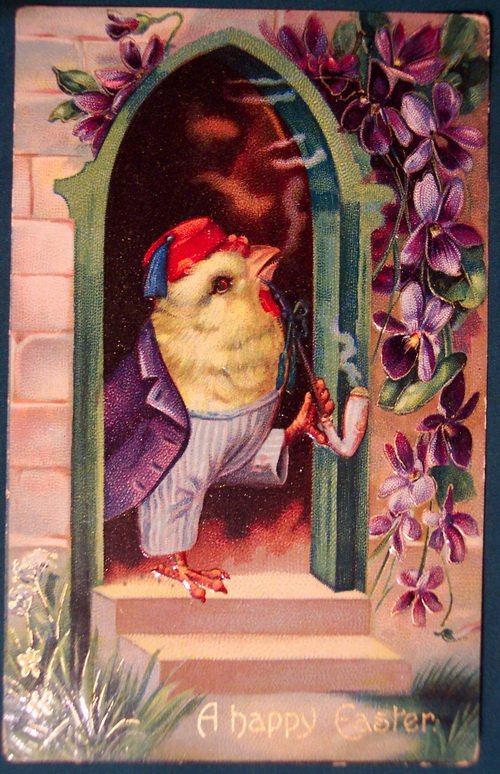 old postcards on the theme of Easter