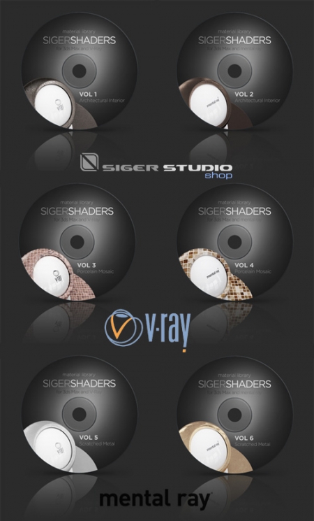 SigerShaders Volume 1-6 Vray & Mental Ray