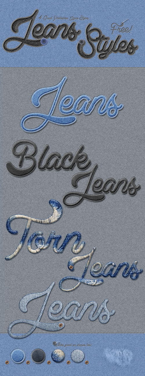 Jeans Photoshop Styles