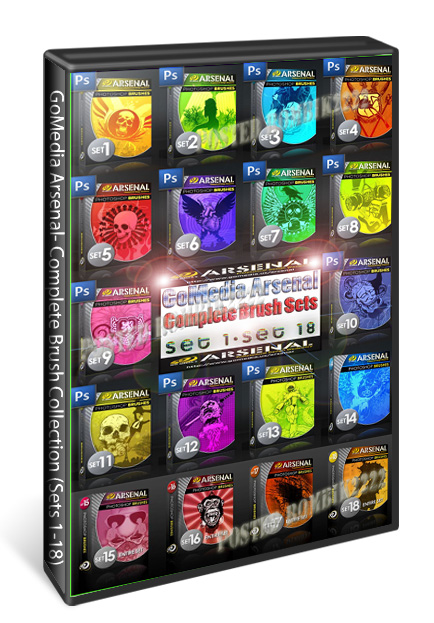 GoMedia Arsenal- Complete Brush Collection (Sets 1-18) GoMedia Arsenal- Complete Brush Collection (Sets 1-18)