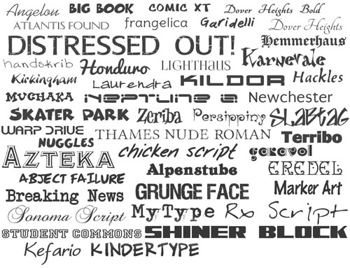 45 OpenType Fonts 45 OpenType Fonts