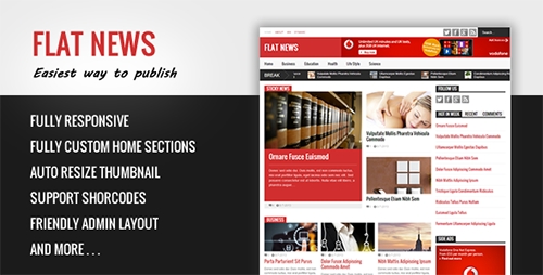 ThemeForest - Flat News - Easy News & Magazine Template - Blogger Templates ThemeForest - Flat News - Easy News & Magazine Template - Blogger Templates