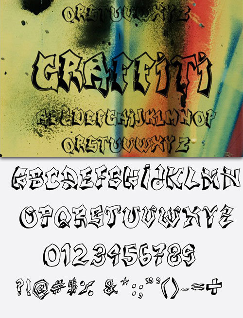 Graffiti Fonts Pack 2 Graffiti Fonts Pack 2