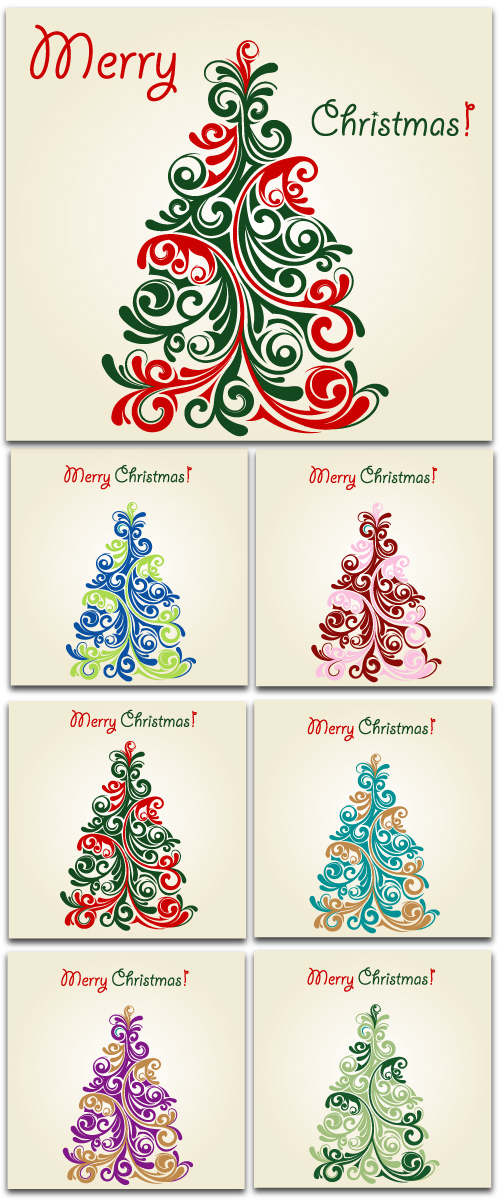 Christmas tree card