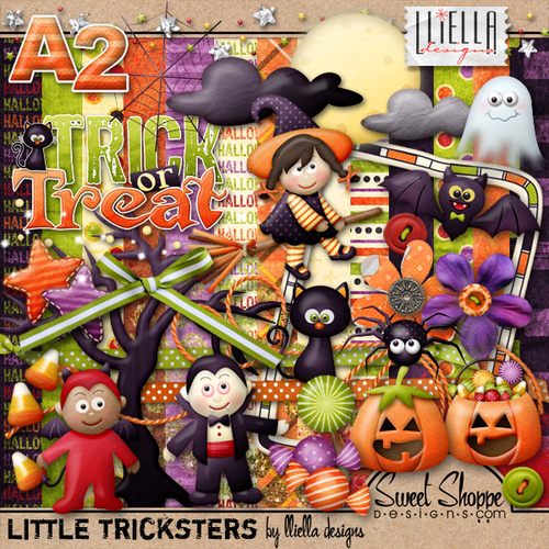 Scrap - Little Tricksters, Halloween by Lliella Design Scrap - Little Tricksters, Halloween by Lliella Design