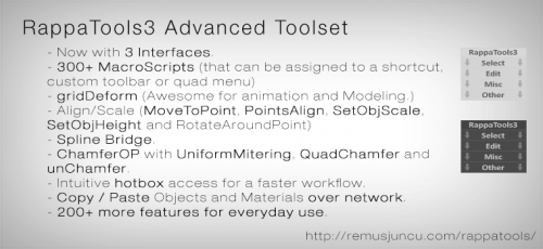 RappaTools 3.1 - 3ds Max Advanced ToolBox MaxScript RappaTools 3.1 - 3ds Max Advanced ToolBox MaxScript