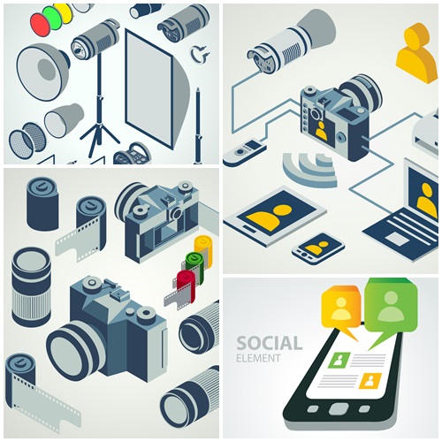 Photo, smartphones and modern tehno backgrounds - vector stock Photo, smartphones and modern tehno backgrounds - vector stock