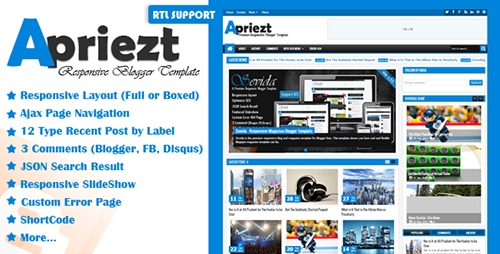 ThemeForest - Apriezt v1.0 - Responsive Magazine/News Blogger Theme ThemeForest - Apriezt v1.0 - Responsive Magazine/News Blogger Theme