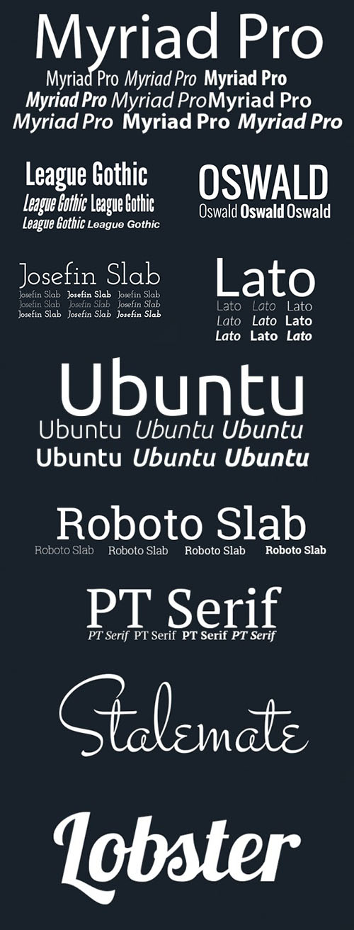 10 Professional-Looking and High Quality Fonts for Web Designers 10 Professional-Looking and High Quality Fonts for Web Designers