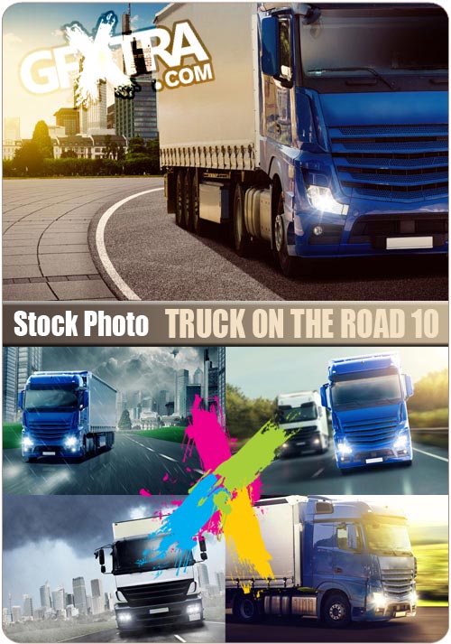 Truck on the road 10 - Stock Photo Truck on the road 10 - Stock Photo