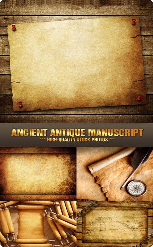 Stock Photo - Ancient Antique Manuscript Stock Photo - Ancient Antique Manuscript