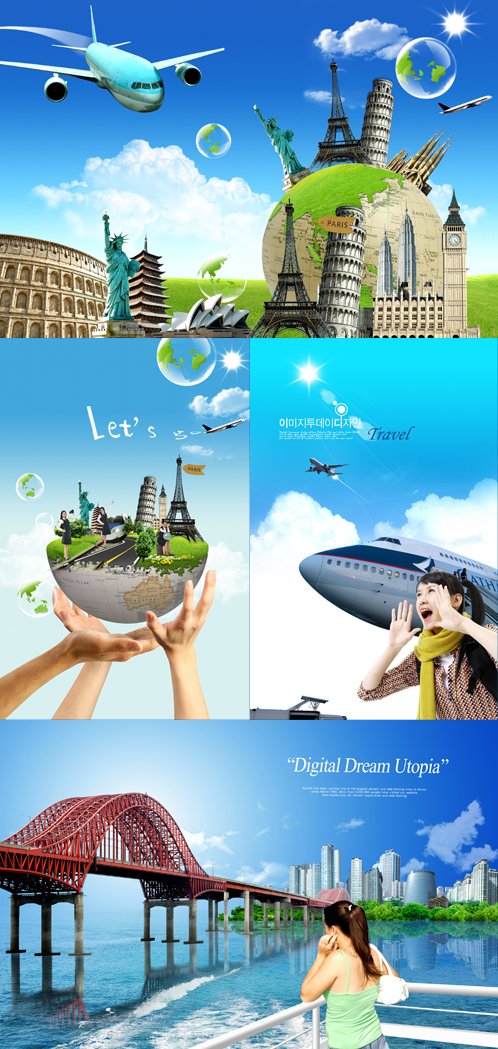 Travel Templates 4xPSD Travel Templates 4xPSD