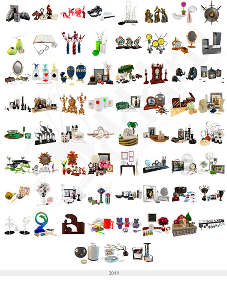 3D Models - 3DDD Decorative set 2011 3D Models - 3DDD Decorative set 2011